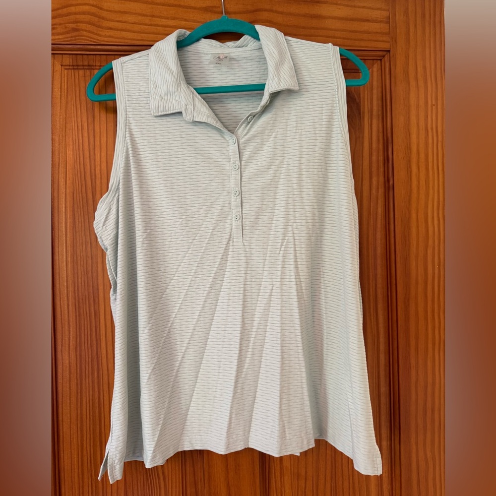 Calia renew sleeveless golf & tennis polo tank top Size XXL - Picture 6 of 9